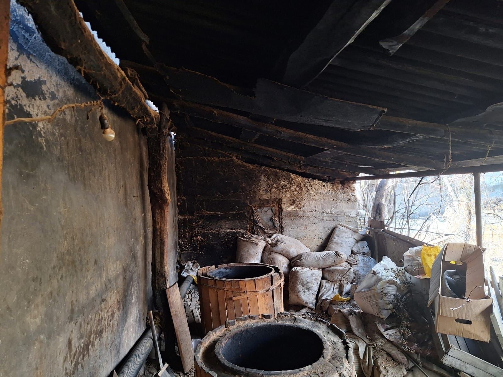 The National Food Agency of Georgia uncovered an illegal meat-smoking production facility in Gori