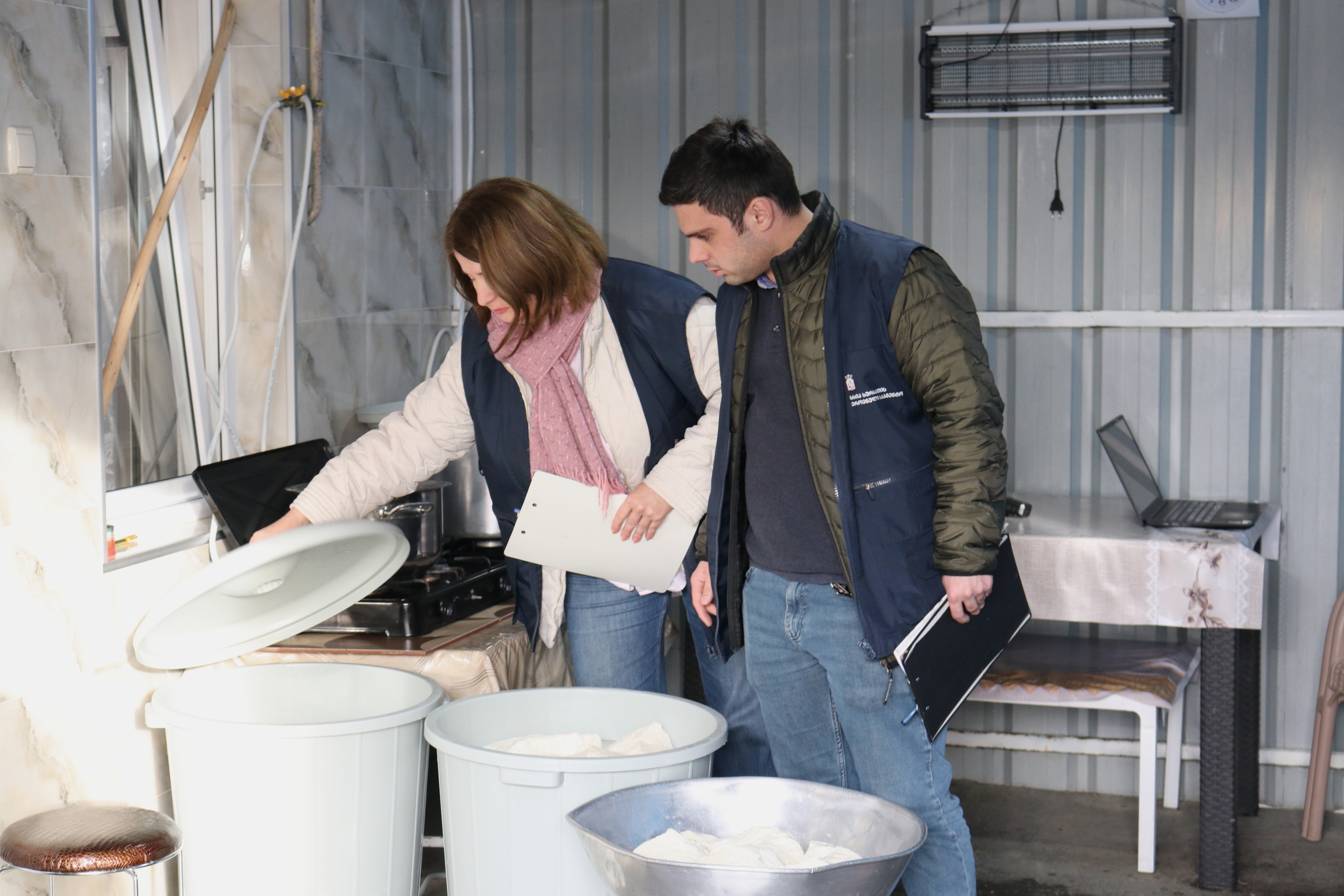 Two unregistered cheese factories were identified in Samtredia